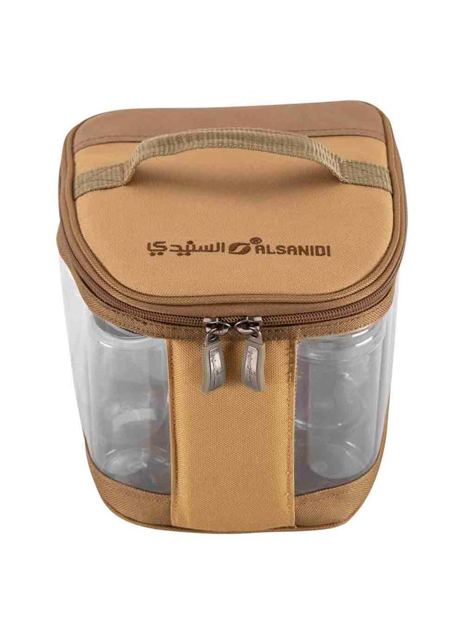 AL SANIDI lamps and spices set kit with bag, Kaki, 21x22x18 Cm - Image 3