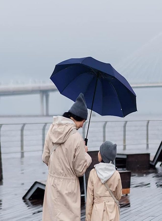 SEYROLIN Automatic Windproof Travel Umbrella for Rain | UV protection Auto Open Close Compact Folding Umbrella | Sun Protection Tote Umbrella with Black Coating for Women And Men - Image 2