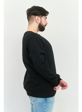 KANGOL Men Crew Neck Embroidered Logo Long Sleeves Sweatshirt, Black  - Image 2