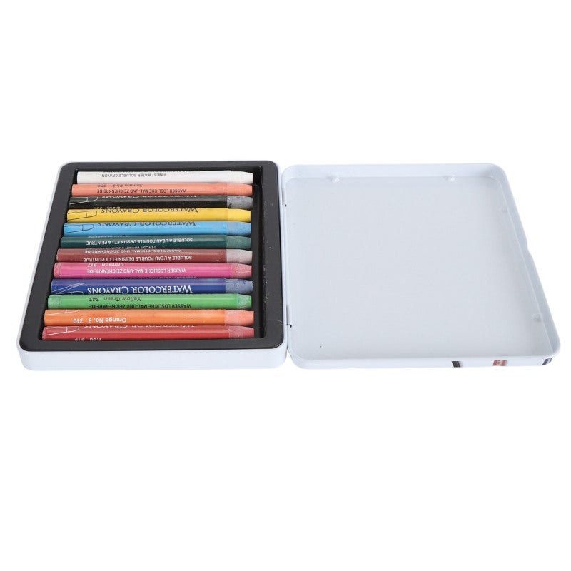 Gallery Silky Watercolor Crayons 36 Colors Premium Pigment Wax Crayons For Drawing And Blending - Portable Iron Box Art Supplies For Artists All Ages Beginners - Image 3