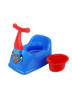 Nabhya Plastic Scooter Style Baby Toilet Training Potty Seat With Removable Bowl And Closing Lid (Blue)  - Image 2
