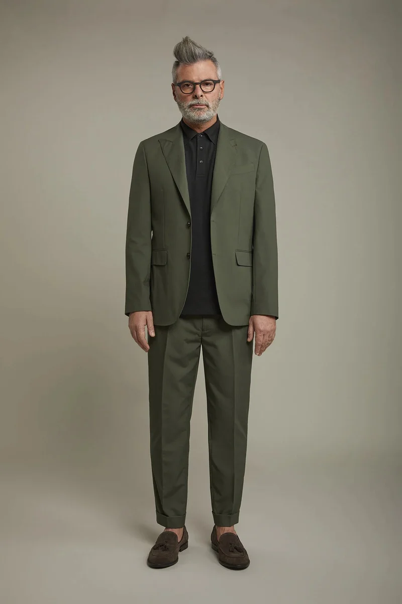 Men's single-breasted suit - Green