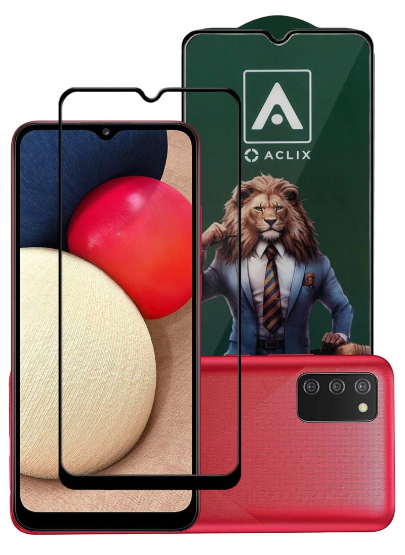 ACLIX Antistatic ESD Dustproof Premium Quality High Definition Tempered Glass Screen Protector Designed For Samsung Galaxy A02s - Image 1
