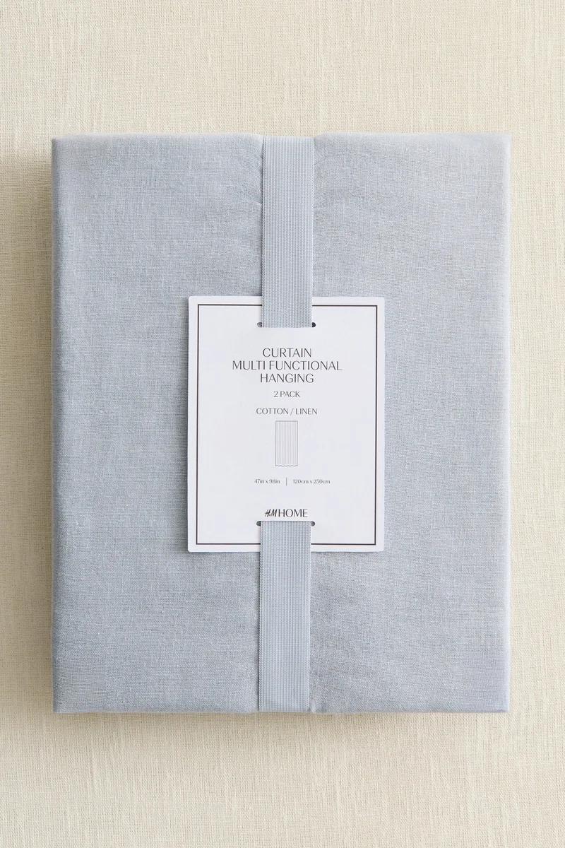 H&M 2-pack linen-blend curtain lengths