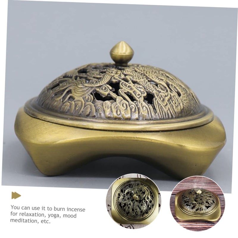 Antique Copper Incense Burner Holder For Home Decor Meditation And Relaxation - Image 3