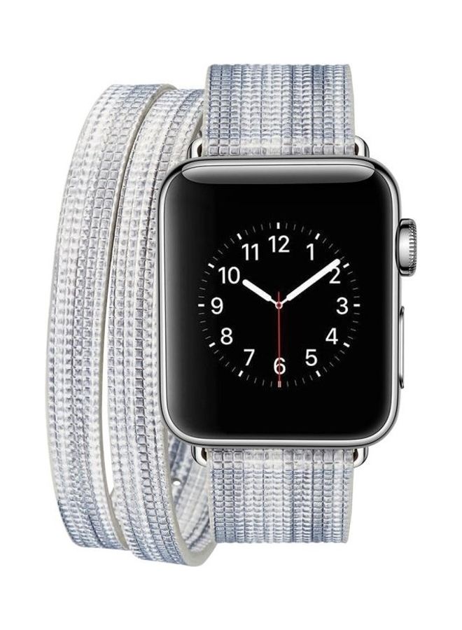 نيبمينينت سوار ساعة ملون بتصميم تاج لساعة أبل ووتش سيريز 3 و2 و1 مقاس 38 مم متعدد الألوان - Image 2