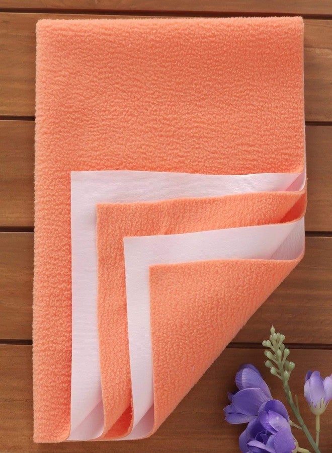 Quick Dry Baby Bed Protector (Small, Peach) - Image 1