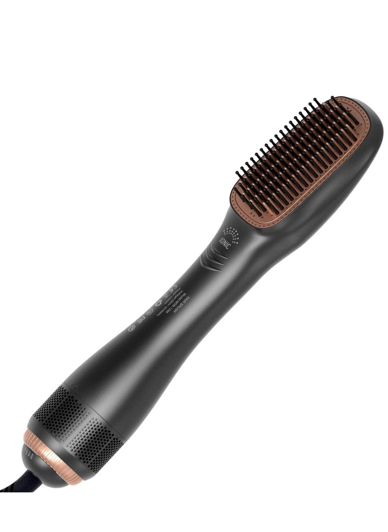 ELTRAZONE 2-in-1 Professional Hair Dryer Brush – Hot Air Styling Comb with Negative Ion Technology | Straightening & Volumizing Blow Dryer Brush | Fast Drying, Frizz Control, Anti-Scald Design | Ideal for All Hair Types | Salon-Quality Styling at Home - Image 1