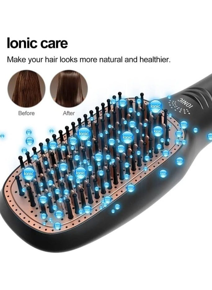 ELTRAZONE 2-in-1 Professional Hair Dryer Brush – Hot Air Styling Comb with Negative Ion Technology | Straightening & Volumizing Blow Dryer Brush | Fast Drying, Frizz Control, Anti-Scald Design | Ideal for All Hair Types | Salon-Quality Styling at Home - Image 4