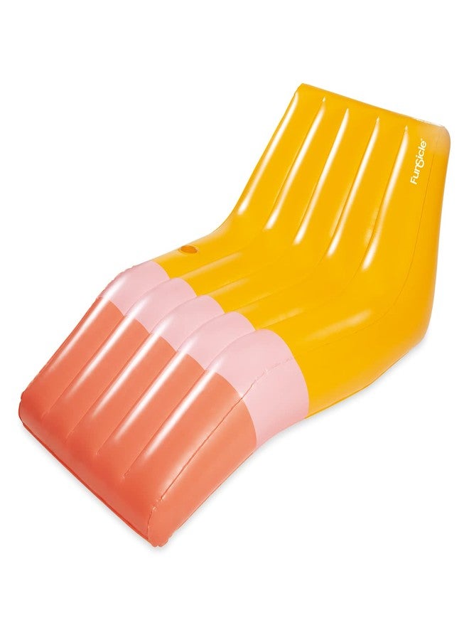 Funsicle 5.8 ft Happy Sleeper Inflatable Floating Lounge with Cup Holder - Image 1