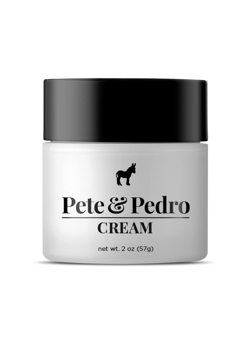 Pete & Pedro Pete & Pedro HAIR STYLING CREAM - Light Hold, Matte, Low Shine Finish Hair Product for Men, For Hairstyling Medium, Long, Wavy, Curly Hairstyles | Minimizes Frizz | Shark Tank Featured, 2 oz 