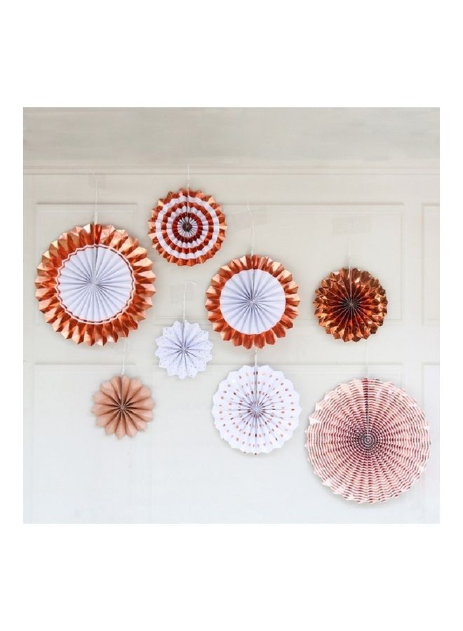 8-Piece Paper Fan Set