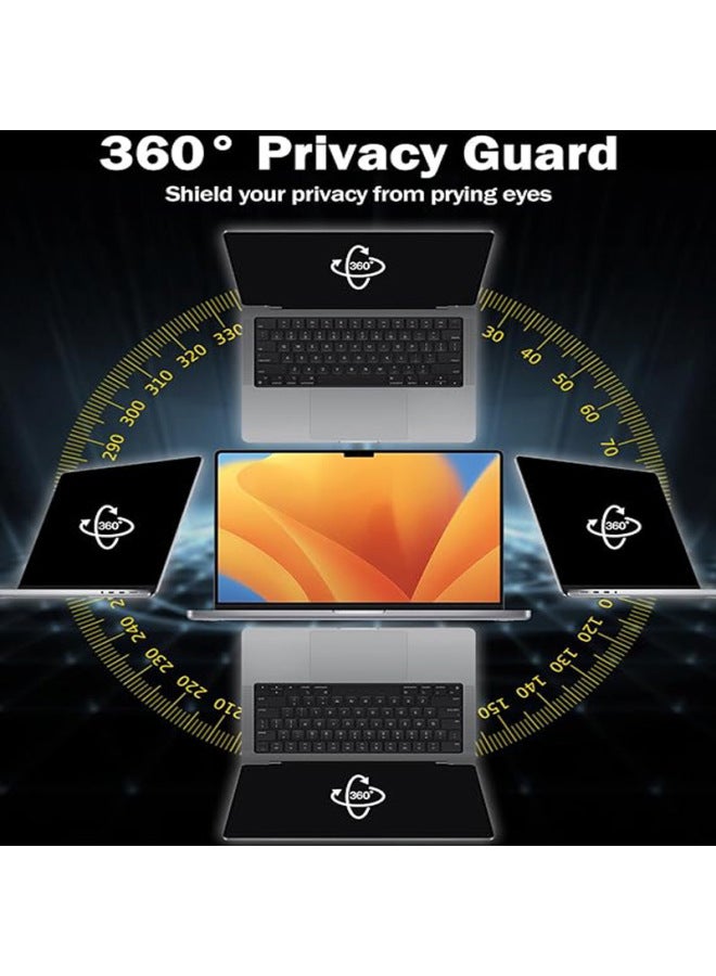 360 Degree Anti-peep Film Laptop Protective Film Suitable For Apple MacBook Series Electrostatic Adsorption Tape-Color:MacBook Air 13.3(2018/2020)A1932/A2179-Dimensions:Packaging Color Card - Image 2