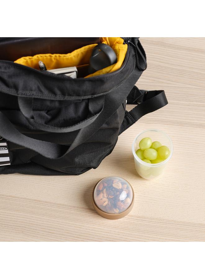 زبون علبة وجبات خفيفة، شفافة/رمادية فاتحة-بنية، 300 مل - Image 4