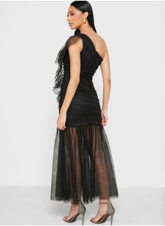Ella Limited Edition One Shoulder Organdy Dress  - Image 2