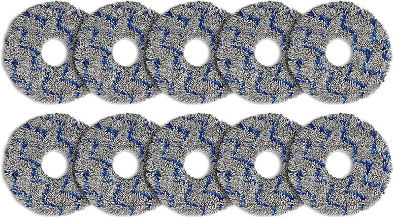 CHAIN PEAK (10 Pack) T30S Mop Pads for ECOVACS DEEBOT T30S/ T30S Combo/ T30 Omni/ X5 Pro Omni/ N30 Omni/ T30S AI/ T50 Pro Omni/ T50 Pro Max/ X2 Omni/ X1 PRO Omni/ T10 Omni/ T10 Turbo/Yeedi M12 Pro+ Mop Pad - Image 1