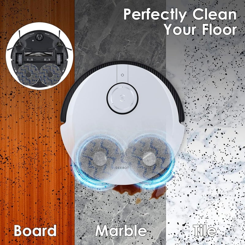 CHAIN PEAK (10 Pack) T30S Mop Pads for ECOVACS DEEBOT T30S/ T30S Combo/ T30 Omni/ X5 Pro Omni/ N30 Omni/ T30S AI/ T50 Pro Omni/ T50 Pro Max/ X2 Omni/ X1 PRO Omni/ T10 Omni/ T10 Turbo/Yeedi M12 Pro+ Mop Pad - Image 3