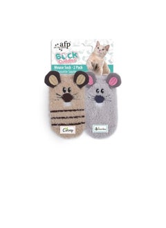all for paws Sock Cuddler Mouse Sock 2 Pack  - Image 2
