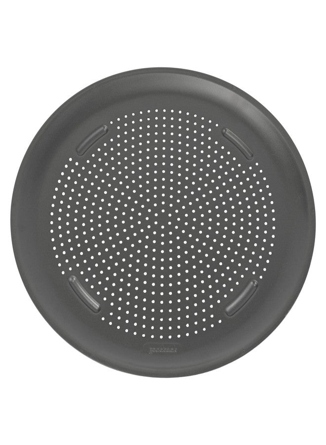 GoodCook AirPerfect Insulated Nonstick Carbon Steel Pizza Pan with Cutting Guides, Perforated Nonstick Pizza Pan, 15.75-Inch, Gray - Image 1