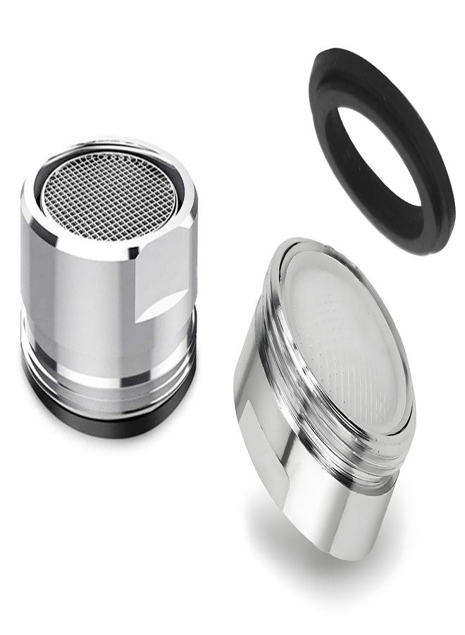 ESPETIO Bathroom Faucet Aerator 15/16 In Male Thread Chrome Solid Brass, Bathroom Sink Aerator, High Flow Aerator for Sink Faucet Aerators M24 with Gasket - Image 1