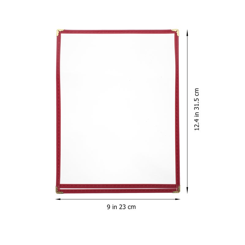 Transparent Binder, Durable PVC Menu Holder for Coffee Shops and Hotels - Image 2