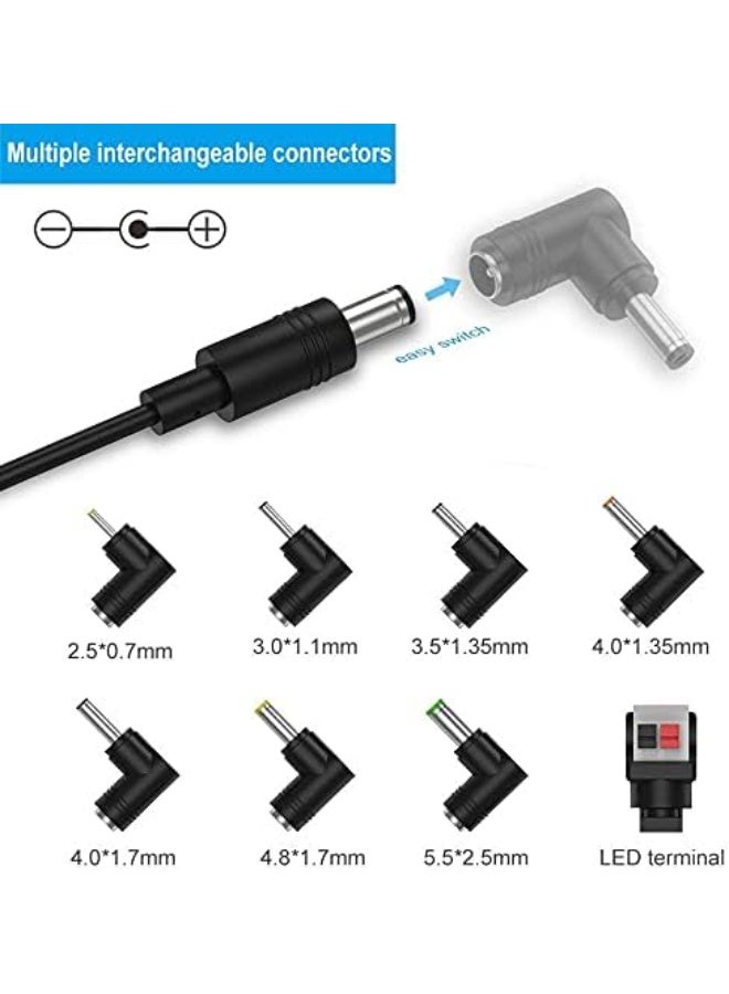 BENSN DC 12V 2A Car Charger Universal Power Cord with 8 Connector Tips for DVD Player, GPS, Bluetooth Speakers, Piano Keyboard, External Hard Drive - Image 4