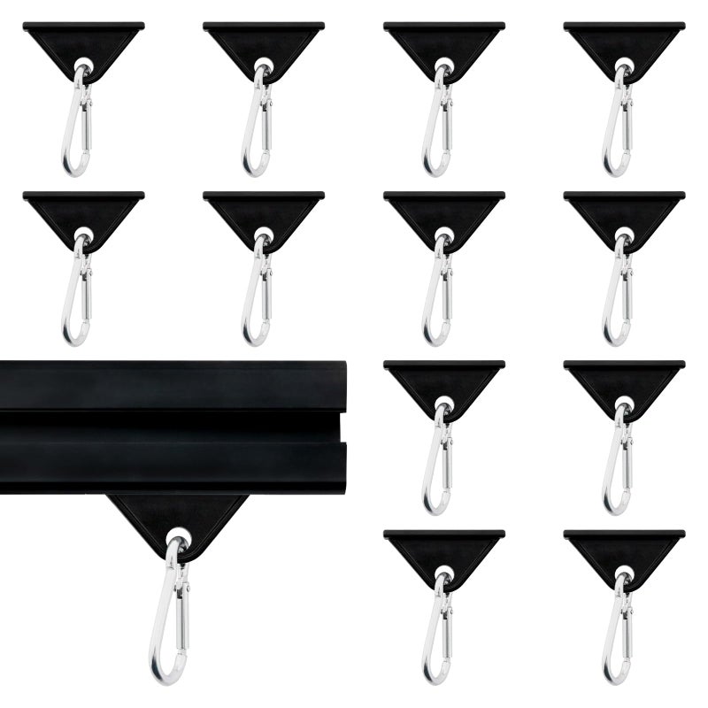 Seekliny 12 Pack 2020 Extrusion Sliding Hook for 20 Series TSlot VSlot Aluminum Extrusion Hardware Accessories Black - Image 2