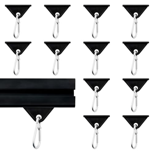 Seekliny 12 Pack 2020 Extrusion Sliding Hook for 20 Series TSlot VSlot Aluminum Extrusion Hardware Accessories Black - Image 1
