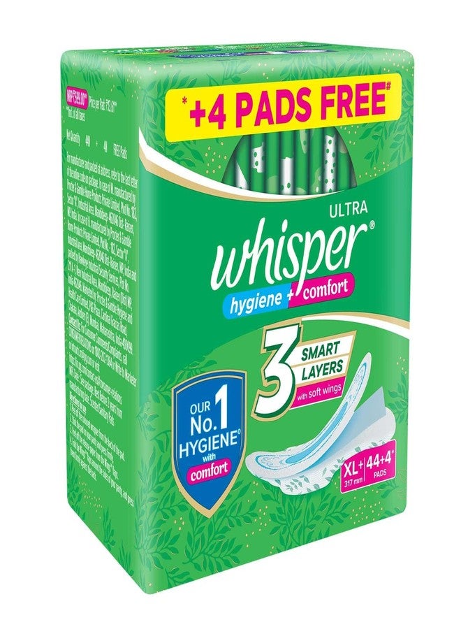 Whisper Ultra Sanitary Pads - 44 Count (Extra Large - Image 2