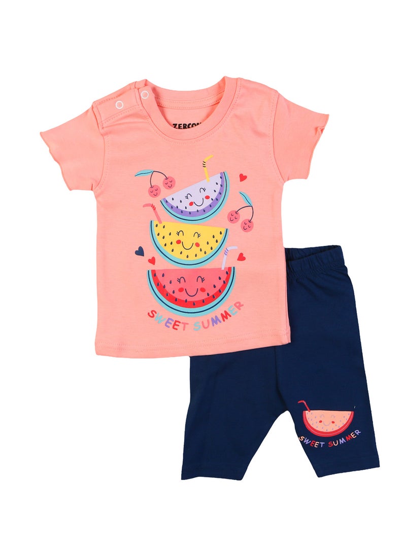 Zercon Summer Pajama Set for Newborn Babies 6268 - Image 1