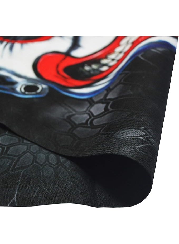 Obacle قناع أوباكل نصف للغبار والرياح وحماية من الشمس والأشعة فوق البنفسجية قناع أنبوبي ثلاثي الأبعاد بدون seams للرجال والنساء قناع أنبوبي رقيق وقابل للتنفس لركوب الدراجات الرياضية (وجه مهرج مبتسم بأسنان مرتبة) - Image 4