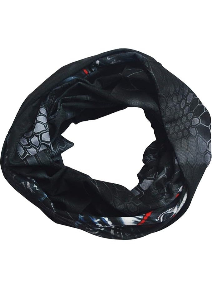 Obacle قناع أوباكل نصف للغبار والرياح وحماية من الشمس والأشعة فوق البنفسجية قناع أنبوبي ثلاثي الأبعاد بدون seams للرجال والنساء قناع أنبوبي رقيق وقابل للتنفس لركوب الدراجات الرياضية (وجه مهرج مبتسم بأسنان مرتبة) - Image 5