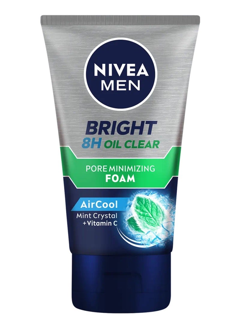 NIVEA MEN - Nivea Men Bright 8H Oil Clear Pore Minimizing Foam 100 ml - Image 1