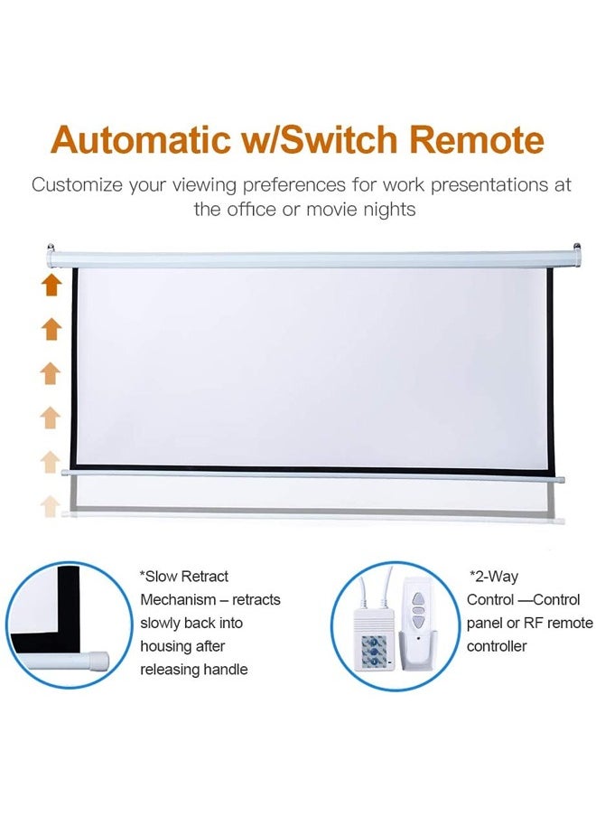 Wall Mount Electric Projector Screen 200x200cm Motorized with Remote Control for Business/School/Office/Meeting - pzsku/Z4BC258195B534C486396Z/45/_/1737296084/c57e2720-1809-4317-9bc7-e6fff8e5bcf3