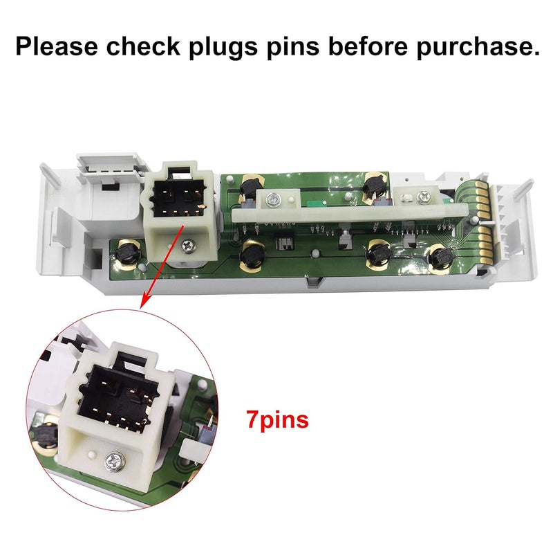 MOCW 9378815 15-72548 599-007 AC Heater Control Panel Climate Control Module Switch Without Rear Window Defogger for 1996-1999 Chevy Truck GMC C1500 C2500 C3500 K1500 K2500 K3500 Truck 16231175 - Image 5