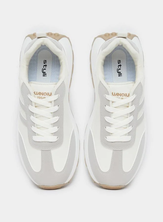 Styli Styli Women Sporty Striped Sneakers