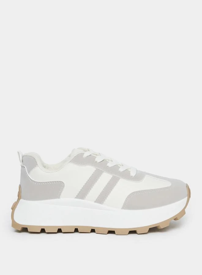 Styli Styli Women Sporty Striped Sneakers