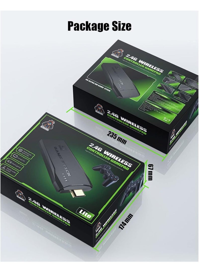 Retro Game Stick Lite Console: 4K HDMI Output, 10000+ Games, Dual Wireless Controllers - Image 4