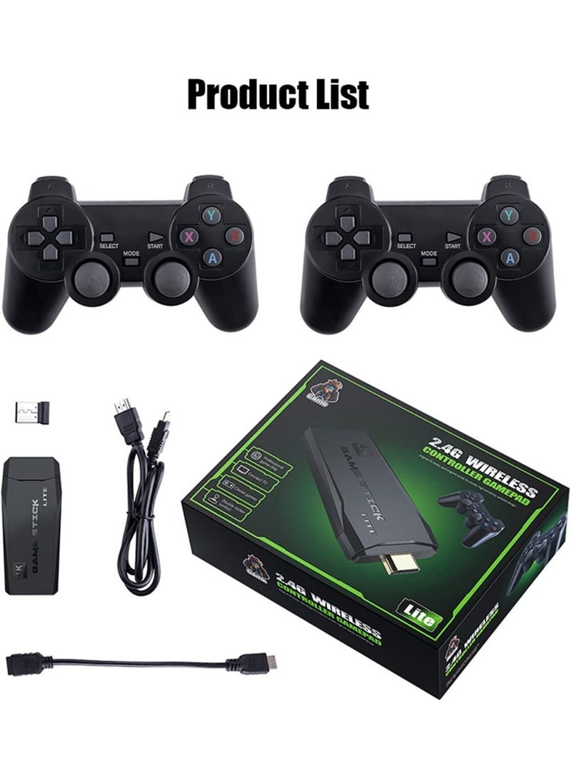 Retro Game Stick Lite Console: 4K HDMI Output, 10000+ Games, Dual Wireless Controllers - Image 1