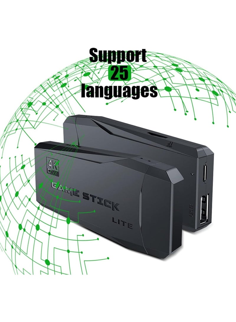 Retro Game Stick Lite Console: 4K HDMI Output, 10000+ Games, Dual Wireless Controllers - Image 2