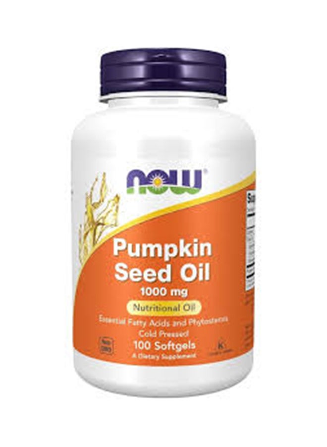 now Pumpkin Seed Oil 1000Mg S/Gels 100S
