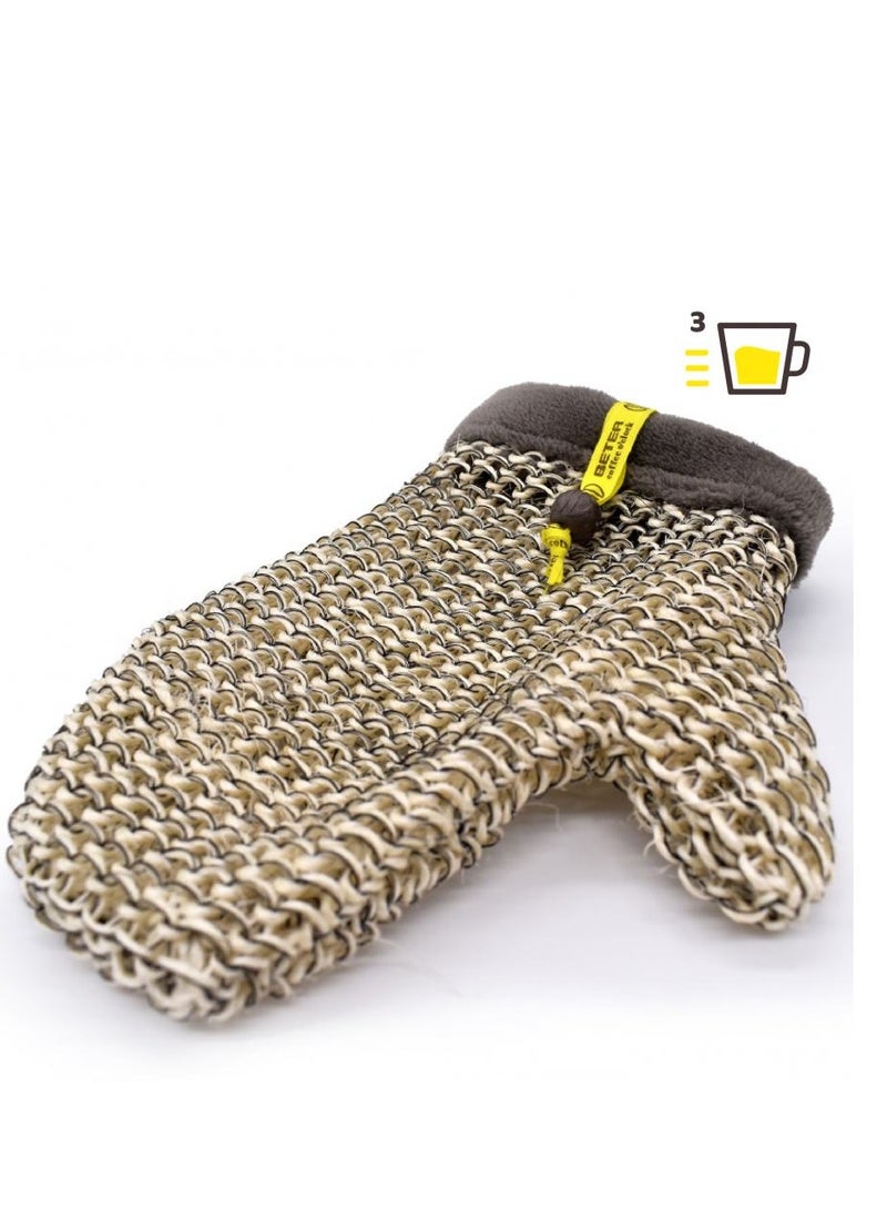 بيتر BT Sisal & linen Glove Coffee O'clock - Image 1