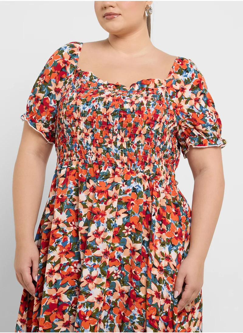 Ella Plus Floral Print Dress
