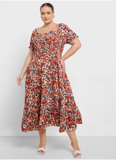 Ella Plus Floral Print Dress  - Image 1