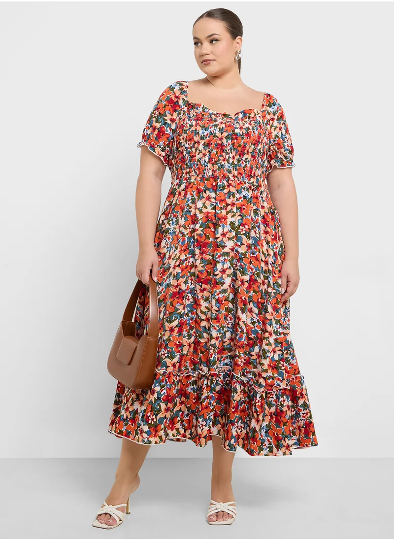 Ella Plus Floral Print Dress