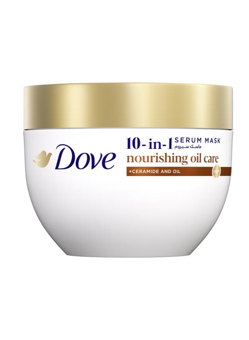 دوف 10 في 1 قناع سيروم زيت العناية المغذي يغذي الشعر بعمق في 1 دقيقة - Image 1