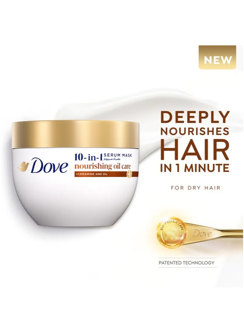 دوف 10 في 1 قناع سيروم زيت العناية المغذي يغذي الشعر بعمق في 1 دقيقة - Image 3