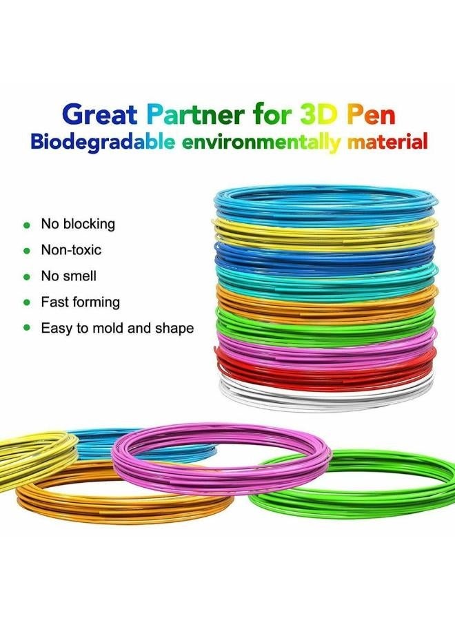Executive LLC 10 pieces 3D Printing Pen Filament Low Temperature Refill Color Random 1.75MM Use For Creativity 3D Pen & 3D Printer Colours Set for Children - Image 2