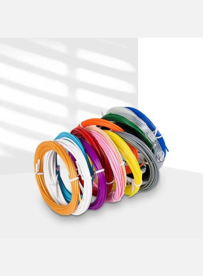 Executive LLC 10 pieces 3D Printing Pen Filament Low Temperature Refill Color Random 1.75MM Use For Creativity 3D Pen & 3D Printer Colours Set for Children - Image 1