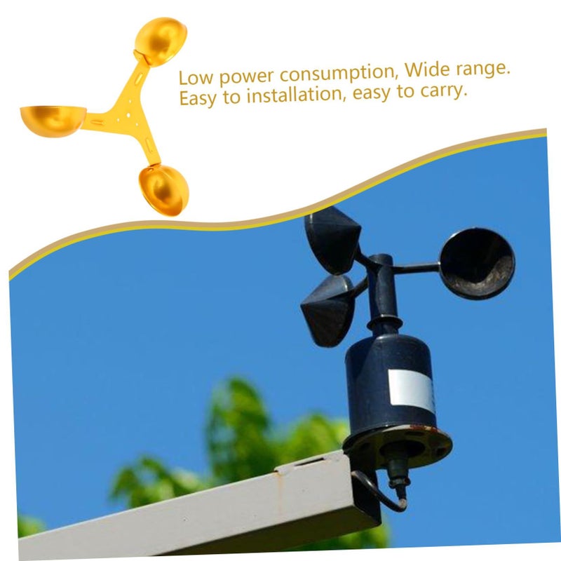 Aluminum Alloy 3 Cup Anemometer Sensor for Airflow Measurement Wind Replacement Outdoor - Image 3